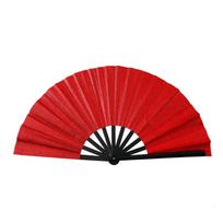 3cm Large-sized Kung Fu Fan USD Fan Plastic Fan Frame Decorative Fans Travel Tools raudona