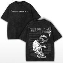 JJBA Jesus Oversized Gym T-Shirt: Anime Faith Tee M black
