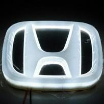 Car Front Grille LED Rear Trunk Emblem Light Badge Sticker for Honda Accord Odyssey CRV Jazz Civic CITY Crosstour Inspire Pilot 9X7.5cm