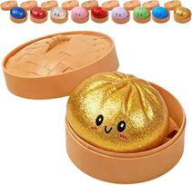Hot Cute Dumpling Squishy Toy Steamed Stuffed Bun Squeeze Decompression Slow Rising Anti Stress Reliever Soft Kids Sensory Gift