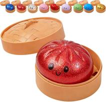 Hot Cute Dumpling Squishy Toy Steamed Stuffed Bun Squeeze Decompression Slow Rising Anti Stress Reliever Soft Kids Sensory Gift