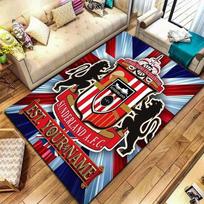 Sunderland A.F Custom Name Carpet Rug for Living Room Bedroom Home Sofa Decoration,Kids play Non-slip Floor Mat 40x60cm( 15x23in ) red