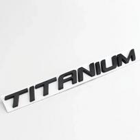 3D Metalo TITANO LOGOTIPAS GALINĖ DURELĖ SPARNŲ ŽENKLIUKAS EMBLEMA Ford Ecosport Fiesta Focus Mondeo Edge Escape Kuga Galaxy 2014+ juoda