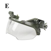 Tactical Helmet Flip Goggles Adjustable Airsoft Paintball FAST Helmet Windproof Anti Fog Hunting CS Games Protection Goggles Helmet Communication 7 E