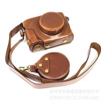 Fuji X100V Camera Case PU Leather Protective Sleeve Bag Mirrorless With Battery Access Black Brown Coffee Coffee brown