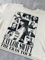 Taylor Swift The Eras Tour Official Merchandise TShirt Size Large Beige Cropped Unisex T-Shirt S gray