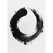 Zen Enso Circle Buddha Lotus Flower Bamboo Bonsai Tree Poster Canvas Painting Print Meditation Minimalist Poster Home 30X40CM No Framed