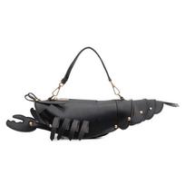 Cute Dragon Lobster Fashion Pu Shoulder Bag With Zipper Closure For Casual Outfits juoda