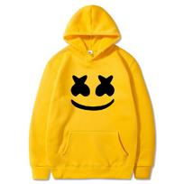 Marshmello Šypsenos Veidukas Vyriškas Džemperis 2XL yellow