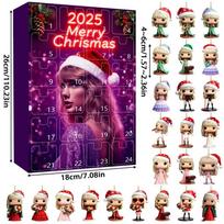 Taylor Swift Holiday Acrylic Ornament Collection With 24 Items For Christmas Party Decorations Style F pink