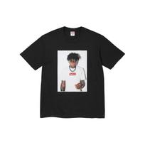 Aukščiausios kokybės medvilniniai marškinėliai su NBA Youngboy atvaizdu SUP-FW23-002 M white