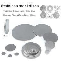 1 vnt., 304 nerūdijančio plieno diskas, apvalus lakštas, skersmuo 50mm-100mm, storis 0,5~2mm nerūdijančio plieno apvali tarpinė 60mm*1mm