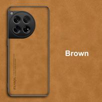 For OnePlus 12 12R Case Luxury PU Leather Phone Case For OnePlus Ace 3 5G OnePlus12 R Back Cover Matte Silicone Full Protection For OnePlus Ace 3 ruda