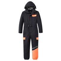 Slidinėjimo kostiumas vyrams ir moterims, vientisas sniego kostiumas, kombinezonas, unisex, žieminis, neperšlampamas, izoliuotas, snieglentės kostiumas, neperpučiamas, lauko, žieminis, šiltas, slidinėjimo kostiumas M black
