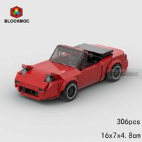 MOC Plytos Miata NA Serijos Lenktyninis Sportinis Automobilis Transporto Priemonė Lenktynininkai Statybiniai Blokeliai Rinkiniai Žaislai Vaikams gray