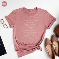 Jane Eyre Tshirt Literary Quote Book Lover Shirt Feminist Tshirt Graphic T Shirts Short Sleeve Women Tshirts Streetwear Top Tee S pink