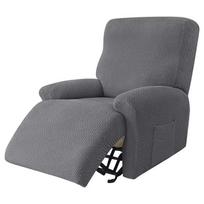 1/2/3 Seater Recliner Sofa Cover Separated Recliner Sofa Coverastic Recliner Chair Cover Lounge Chair Cover 3 Seater gray