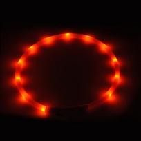 USB Rechargeable LED Dog Collar with 3 Flashing Modes for Night Safety red