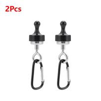 Outdoor Camping Strong Magnetic Hooks Tent Canopy Carabiners Mountaineering Buckle Magnet Hanger Camping Light Hook Accessories black
