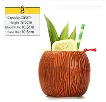 Tiki Puodelis Tiki Stiklinės Keraminiai Havajų Vakarėlio Puodeliai Stiklinės 250-920ml brown