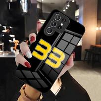 Brad Binder 33 Phone Case For Samsung S26 S25 Edge Ultra 24 23 22 21 Ultra Plus Fe A55 56 15 4G 5G Glass Cover Galaxy S21 gray