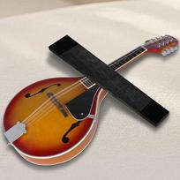 Natural Ebon Fingerboard DIY Black Ebon Fingerboard Wear-Resistant Mandolin Accessories for Mandolin Enthusiasts China Mainland black