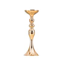 Žvakidės 32/38/50cm Metalinis žvakidė Gėlių vazonas Stalo puošmena Renginio gėlių stovas Grindų kelio Švino Vestuvių dekoras Golden 38cm beige
