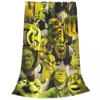 Shreks The Eras Tour Funny Flannel Blankets Awesome Throw Blanket for Home Quilt Size: 75*100cm, Weight: 230 GSM black