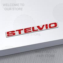 Automobilio dekoras Metalinis Stelvio Alfa Romeo raidės emblema 3D lipdukas Priedai Blizgūs juodi galinės bagažinės lipdukai RZ7 white