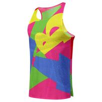 Adult Men Women Running Hiking Shirts Tight Gym Tank Top Fitness Marathon T-shirts Sport Exercise Basketball Vest Clothes 3XL yellow