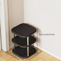 Shoe Rack, Multitier Organizer, Stainless Steel, Entryway, SpaceSaving White 5 Tiers Black 3 Tiers beige