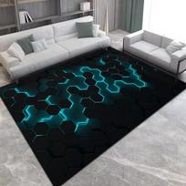 Texture Luxury Rug  Non-Slip Carpet for Living Room Bedroom Gaming Room Floor Mat Home Decor 80x160cm(31x62in)