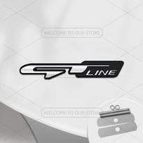 Car 3D Metal GT Line Body Emblem Grille Badge Decals XSKJE5 Auto Tail Sticker For Kia Stonic Stinger ProCeed Seltos Sorento Picanto K5