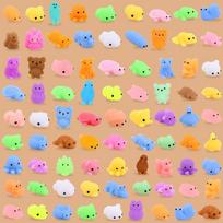 10/20/50PCS Mochi Squishy Toys Mini Kawaii Squishy for Kids Birthday Party Favors Goodie Bag Filler Treasure Toy Classroom Prize 10Pcs