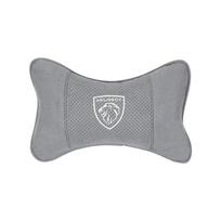 Suede Headrest Breathable Memory Foam Car Neck Pillow For Peugeot 208 3008 308 2008 207 107 508 607 406 407 307 206 301 408 5008 black