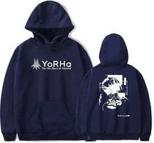 Unisex NieR Automata 2B Yorha Hoody Vyrams ir Moterims Šaunus Hip Hop Puloveris Džemperis 3XL black