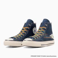 31316480 Stranger Things 5 A Converse All Star Aged 87 TS Hi Navy (Men's) 9.5 black