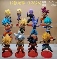 Dragon Ball Super Son Goku Vegeta Broly Buu Action Figure Dragon Ball Figure Set Anime Figurines Ultra Instinct Model Gifts Toys 8cm brown