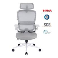 SIHOO B100 SE Ergonomiška kėdė - Juosmens atrama, Sulankstomi porankiai balta