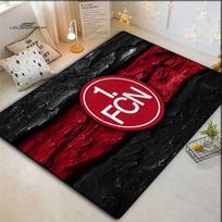 FC Nurnberg Logo Wood Texture Background Area Rug, Non Slip Soft Floor Mat Football Fan Living Room Home Decor Carpet 100x120cm( 39x47in )