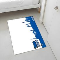 Hertha Berliner Sport Club (1) Rug Suitable For Living Rooms Bedrooms Computer Rooms Dining Areas And Placement Under Tables And Chairs Also An Ideal 60cmx90cm