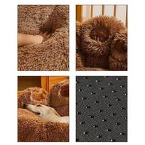 Gigantiškas kojinės augintinių sofa lova - ruda, L 70cm