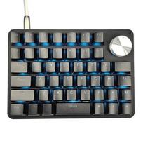 G50 MK45 Mini RGB Mechaninė Klaviatūra su Numpad Rankenėle - Baltas su RGB, Rudas jungiklis