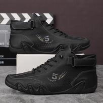 Size 202550 Hot Selling Martin Boots Spring Summer High Top Octopus Men's Shoes Men's Casual Short Boots 48 black