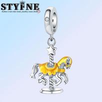 Copper Color-Changing Ladybug Carousel Suitable For Diy Birthday Party Gift Jewelry Bracelet Accessories white