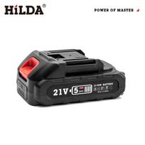 HILDA 21V 6 colių ličio akumuliatoriaus poliravimo mašina automobilių detaliavimui ir vaškavimui black
