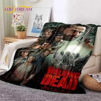 The Walking Dead Lincoln TWD Minkštas flanelinis pledas lovoms, miegamajam, sofai, piknikui, apklotas lauke, laisvalaikiui, snauseliui, dovana 75x90cm
