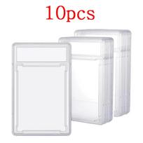 Non-Toxic 35Pt Game Collection Cards Protector Trading Card Durable Sleeves 90X65Mm Thick For Games Sports Cards Hard Plastic Holder white
