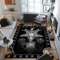 Devil satan lucifer sacrifice Carpet and rug Goat Baphont rug living room bedroom area carpet study porch bedside non-slip mat 40x60cm