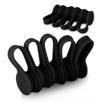 Cable Clips Cable Holders Black New Magnetic Cord Clips Cord Holders Cord Hooks Magnetic Retractable Cord Management USB Cable Earphone Cable juoda
